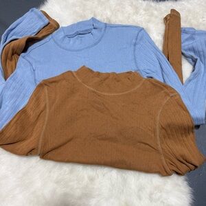 Bundle of 2 American Eagle Mockneck Shirts